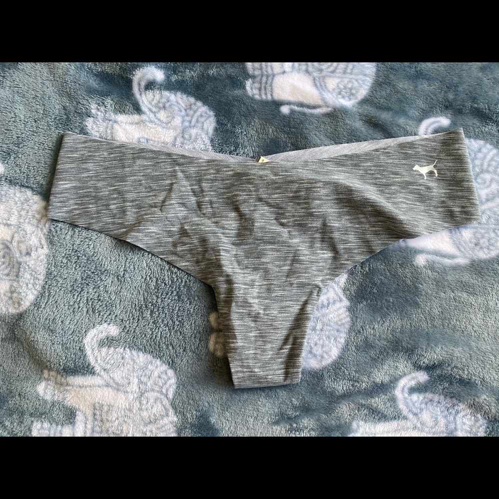 (On hold) VS Pink Small No Show Gray Heathered